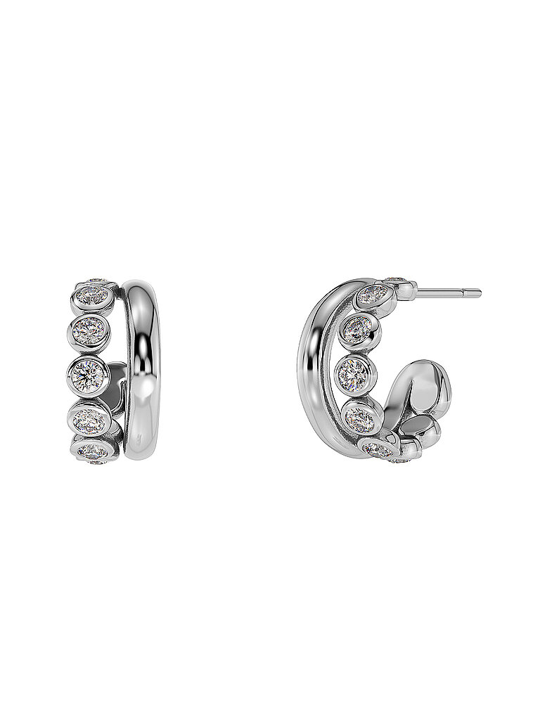 Pendientes GRACE Small steel plata