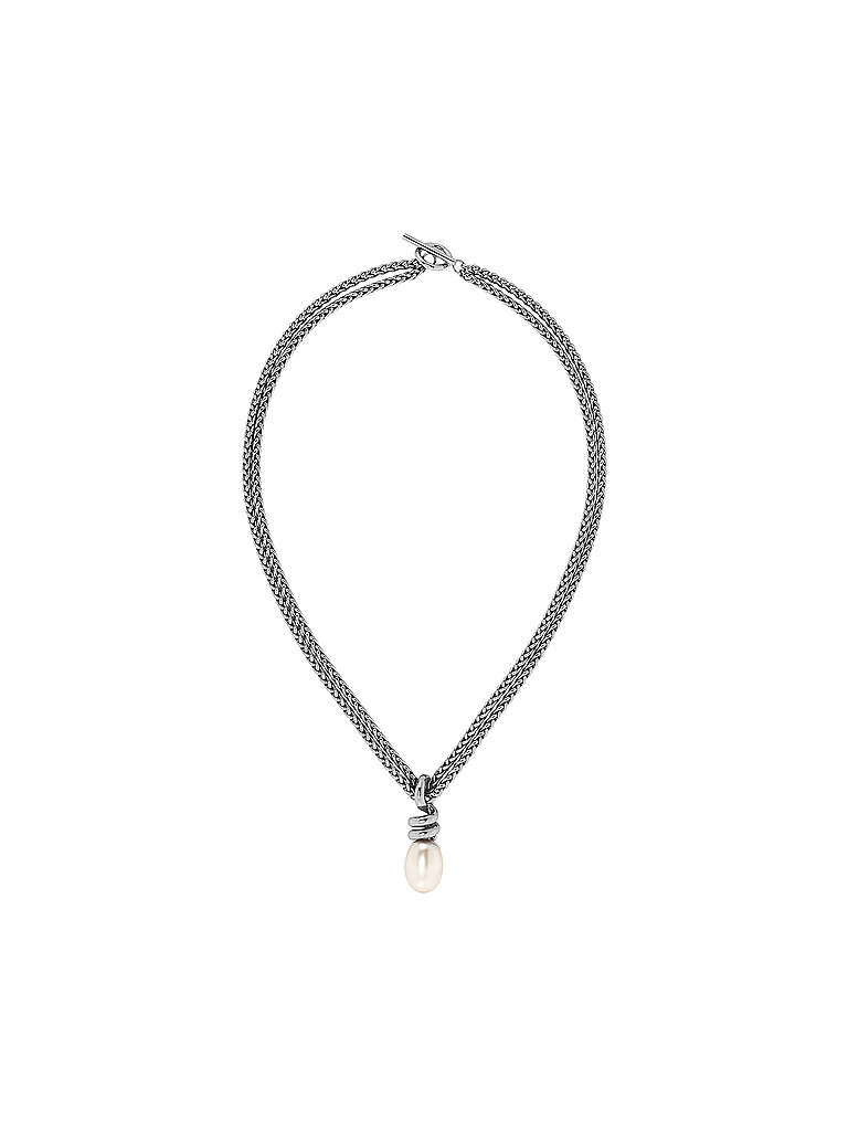 EDBLAD Collar SWIVEL PEARL Large steel plata