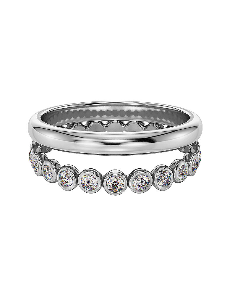 EDBLAD Anillo GRACE steel plata