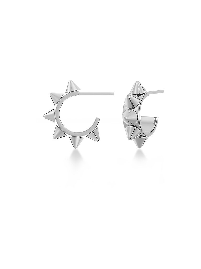 Pendientes PEAK CREOLES MINI Steel plata
