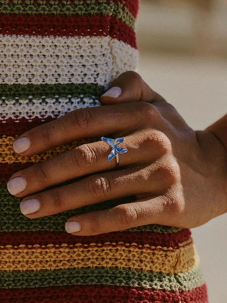 EDBLAD | Anillo BUTTERFLY RING Steel | Plata