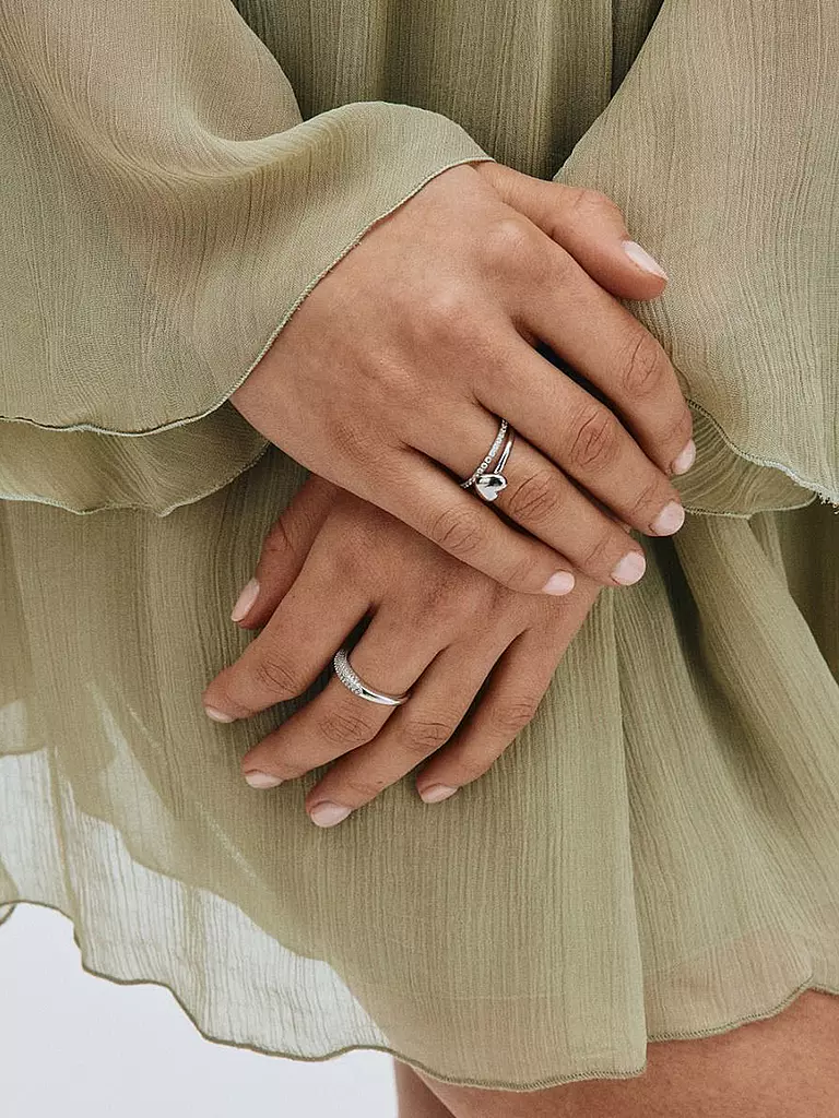 EDBLAD | Anillo GLOW Mini Acero | Plata