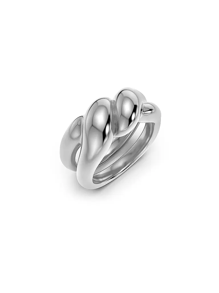 EDBLAD | Anillo TWIST Acero | Plata
