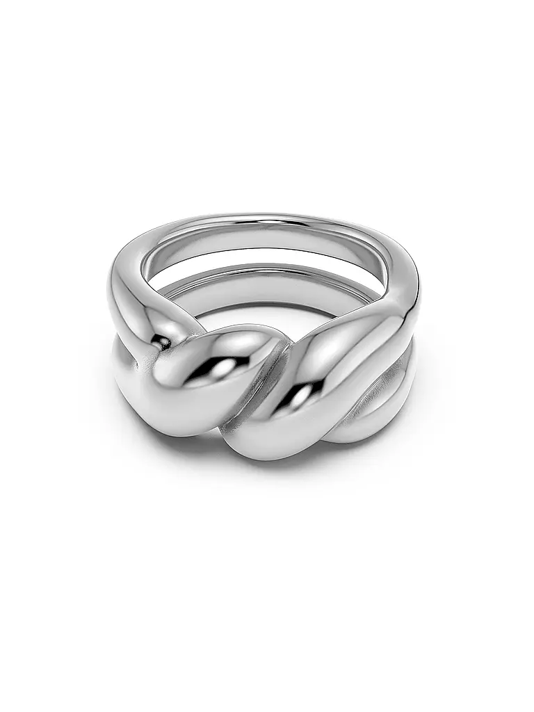 EDBLAD | Anillo TWIST Acero | Plata
