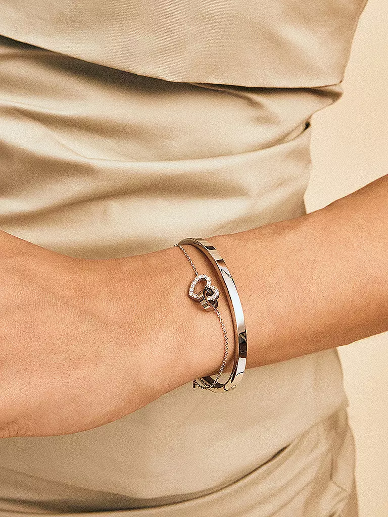 EDBLAD | Armband ETERNAL HEART BRACELET Steel | Plata