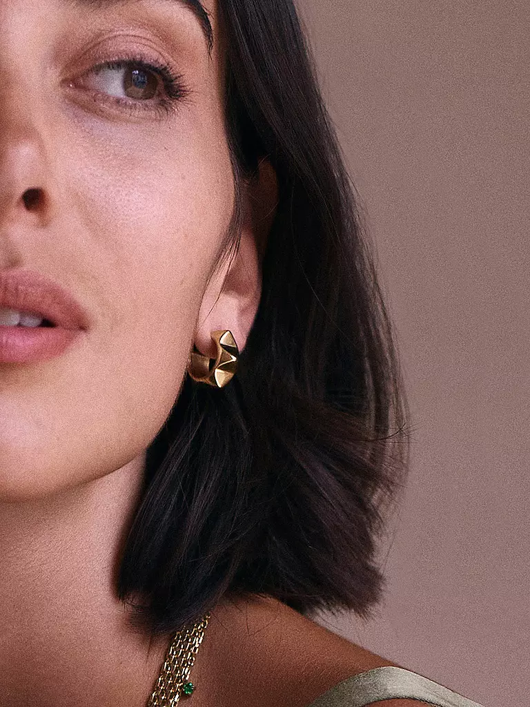 EDBLAD | Aros PEAK RIVET CREOLES Oro | Oro