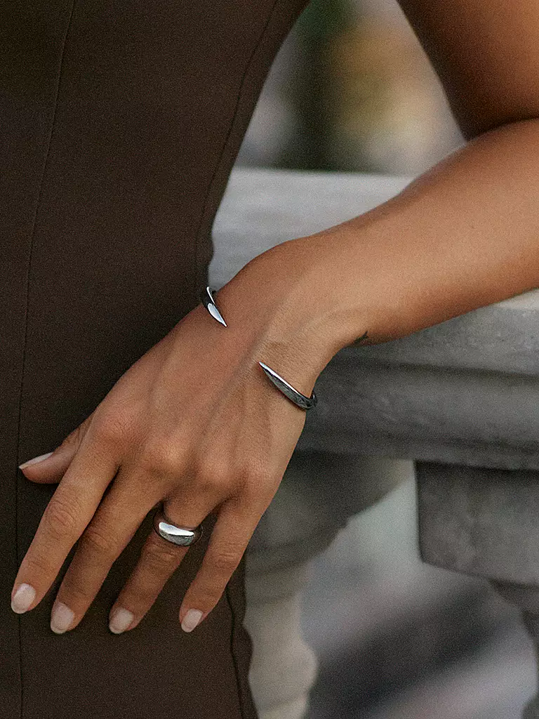 EDBLAD | Brazalete CREST BANGLE Acero | Plata