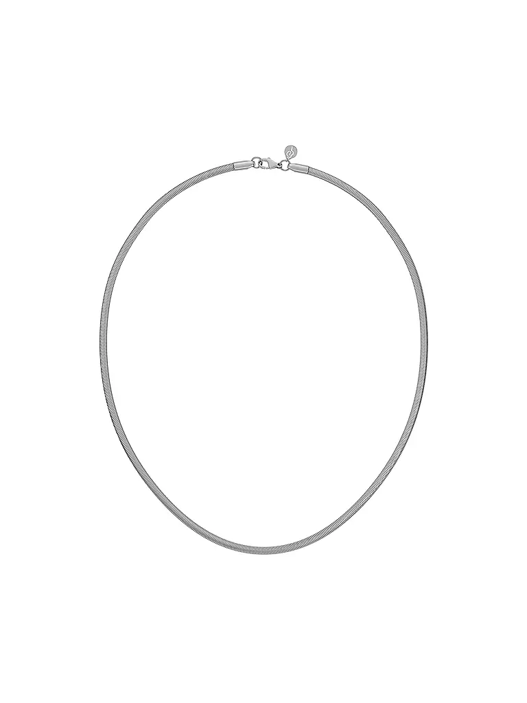 EDBLAD | Collar CHAIN HERRINGBONE Steel | Plata