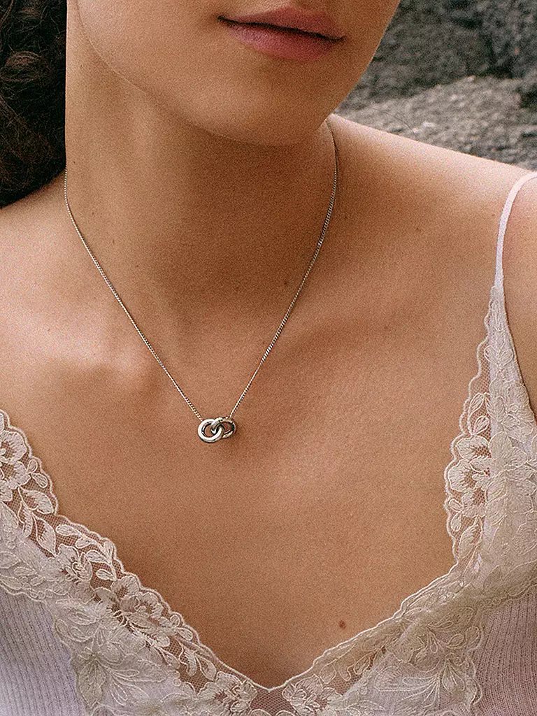 EDBLAD | Collar CHUNKY ETERNAL NECKLACE Steel | Plata