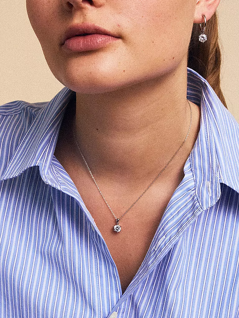 EDBLAD | Collar CROWN NECKLACE Large Steel | Plata