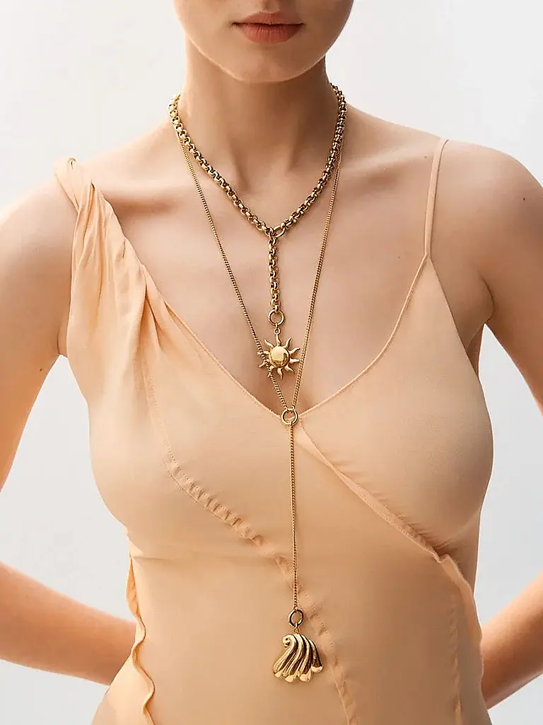 EDBLAD | Collar LOOP CHARM CHAIN Small | Oro
