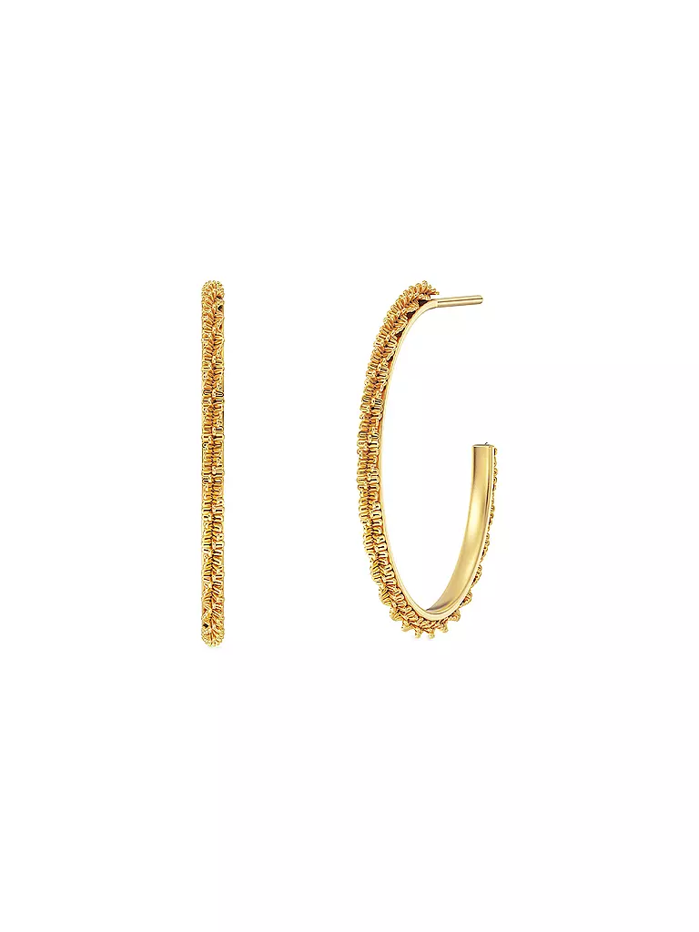 EDBLAD | Creolen TINSEL THIN CREOLES Small Gold | Oro