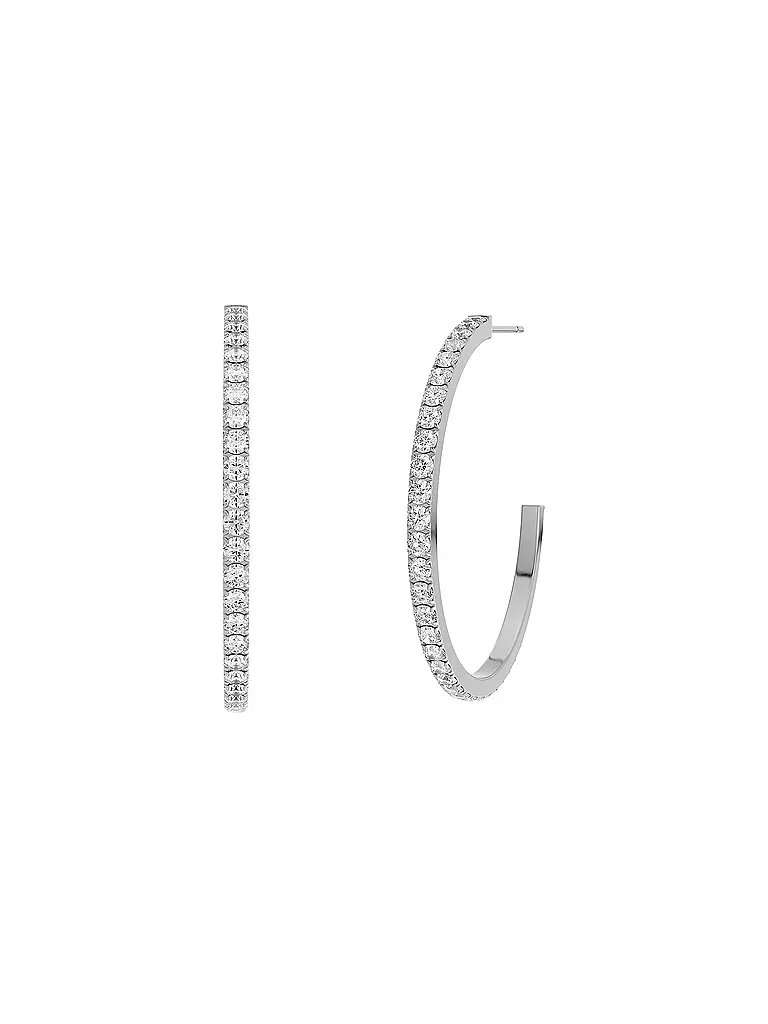EDBLAD | Creoles GLOW CREOLES MINI Large Steel | Plata