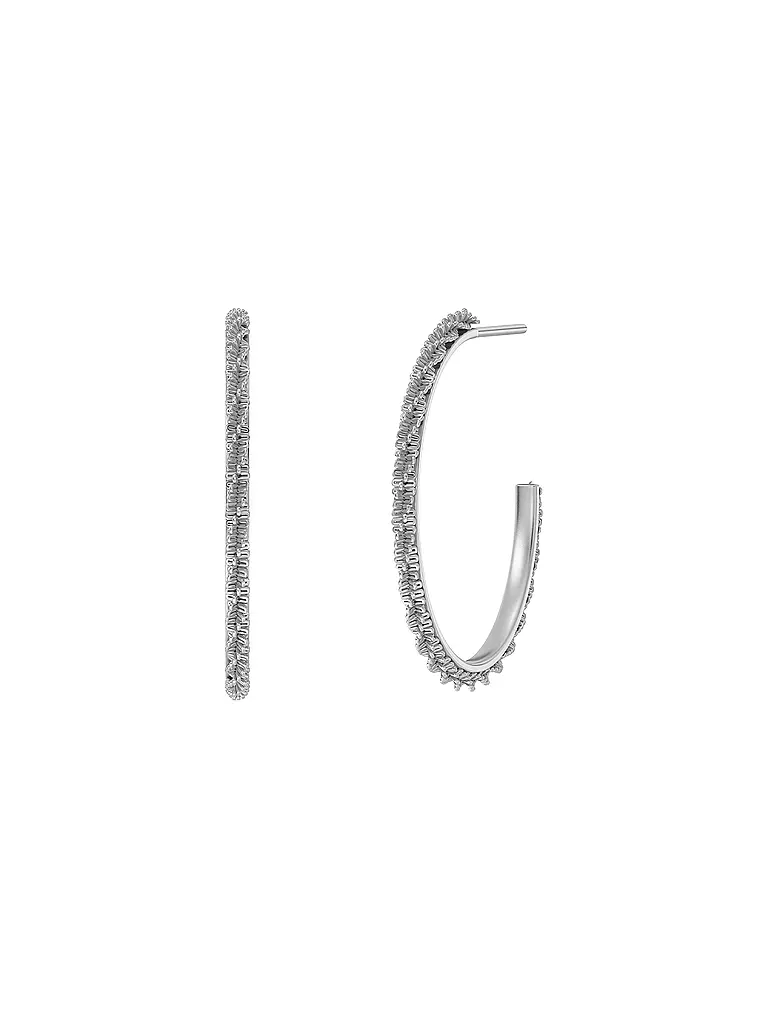 EDBLAD | Criollas TINSEL THIN CREOLES Small Steel | Plata