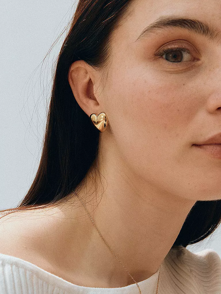 EDBLAD | Pendientes BARLEY STUDS Large Gold | Oro