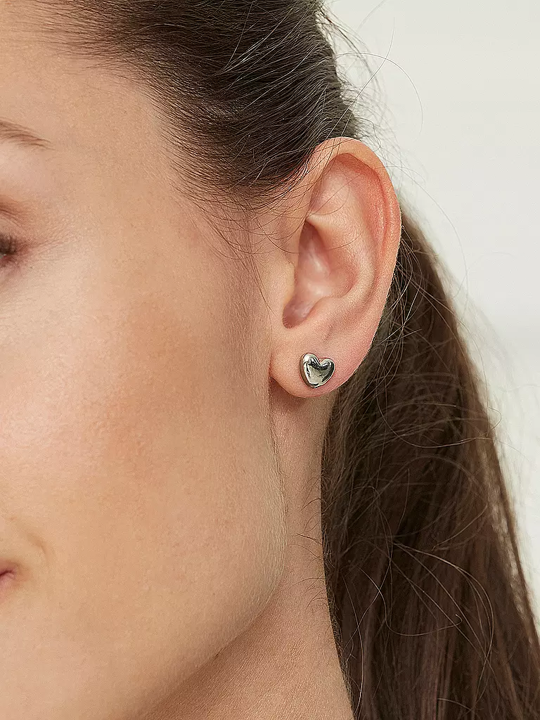 EDBLAD | Pendientes BARLEY STUDS Steel | Plata