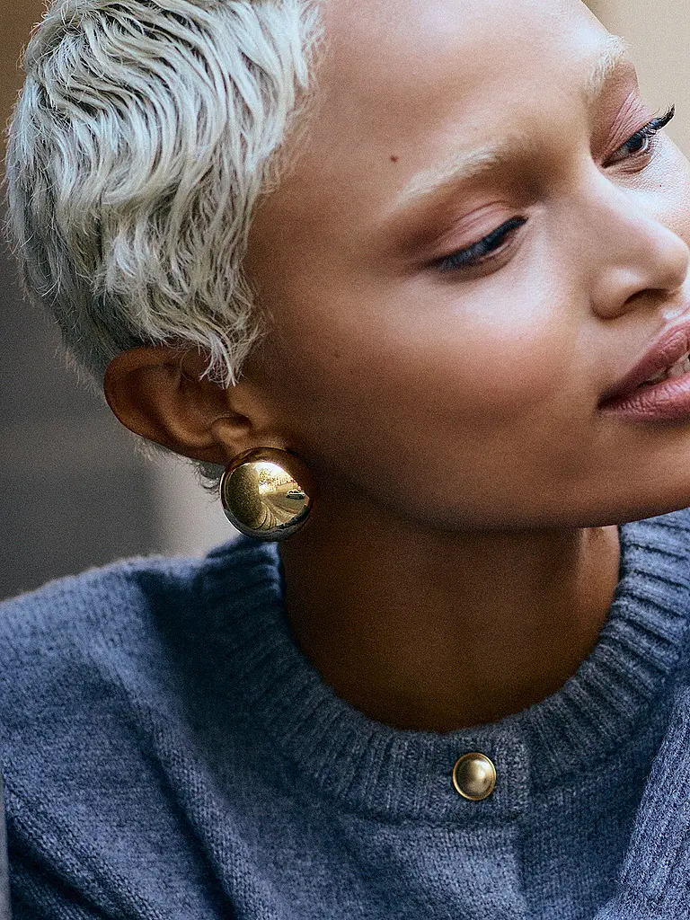 EDBLAD | Pendientes BEAD STUDS Maxi Oro | 