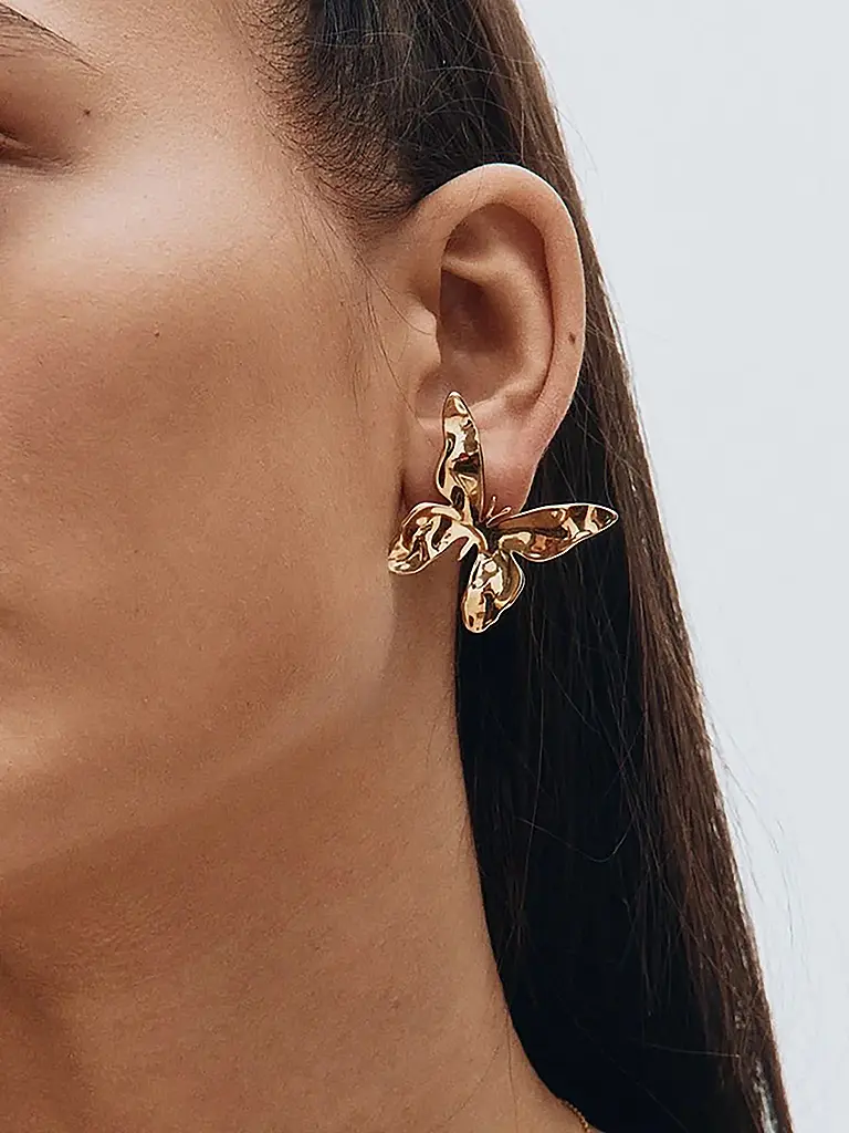 EDBLAD | Pendientes BUTTERFLY STUDS Large Gold | Oro
