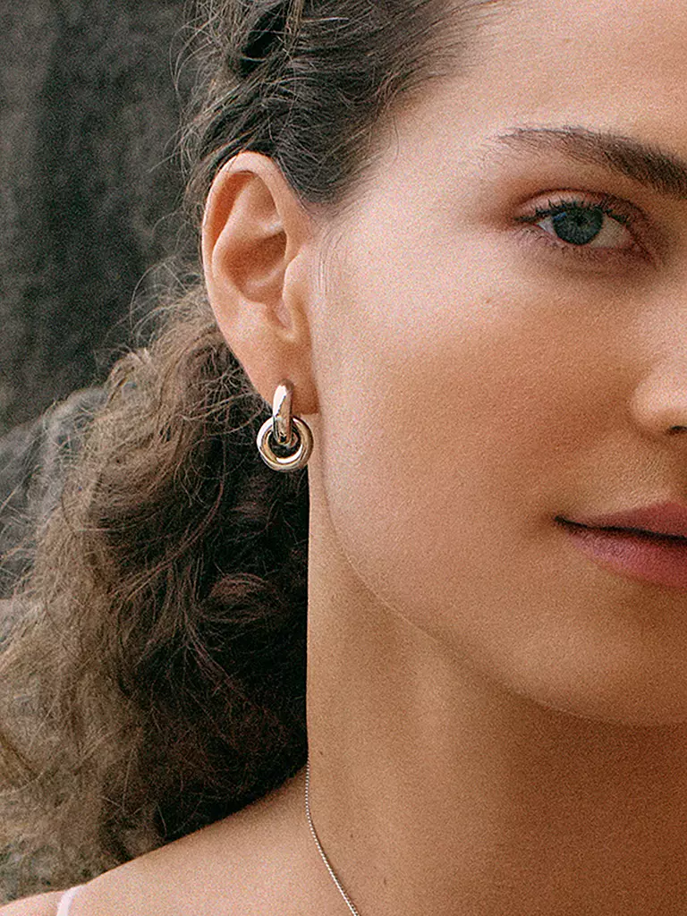 EDBLAD | Pendientes CHUNKY ETERNAL EARRINGS Acero | Plata