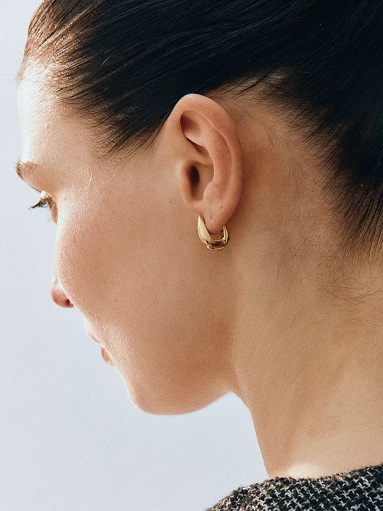 EDBLAD | Pendientes CREST HOOPS Small Gold | Oro