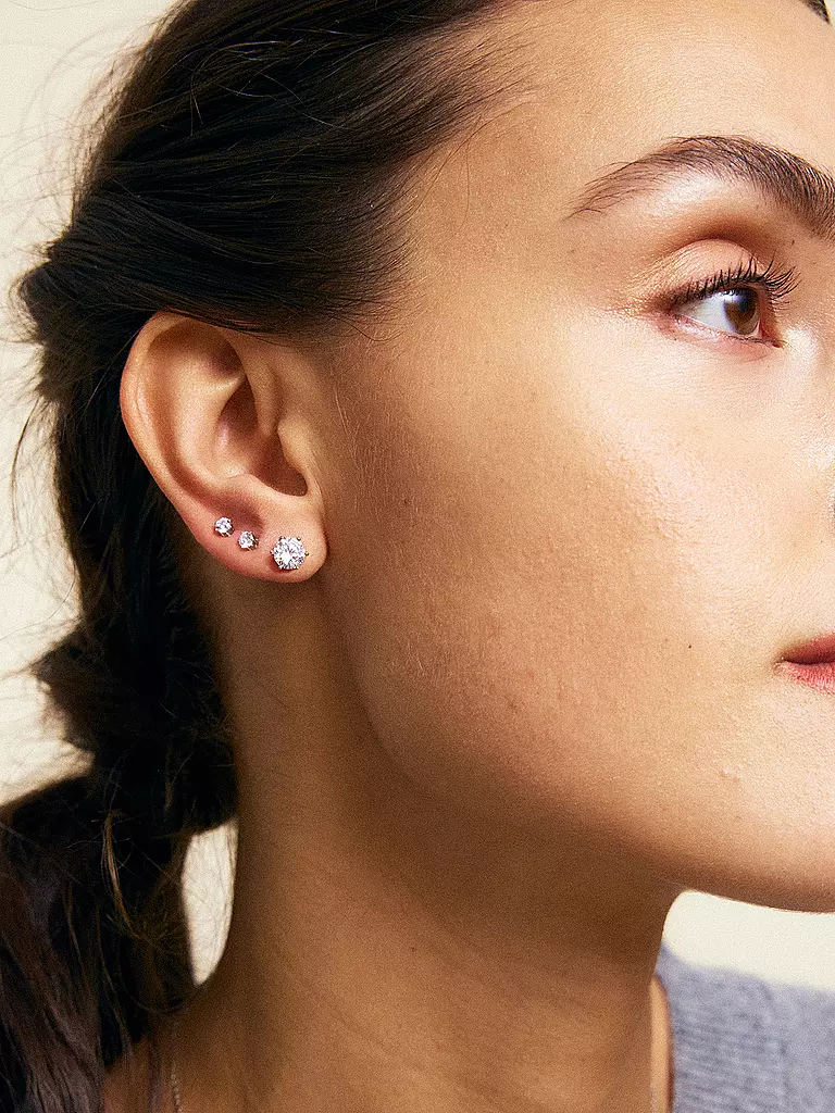 EDBLAD | Pendientes CROWN STUDS Large Steel | Plata