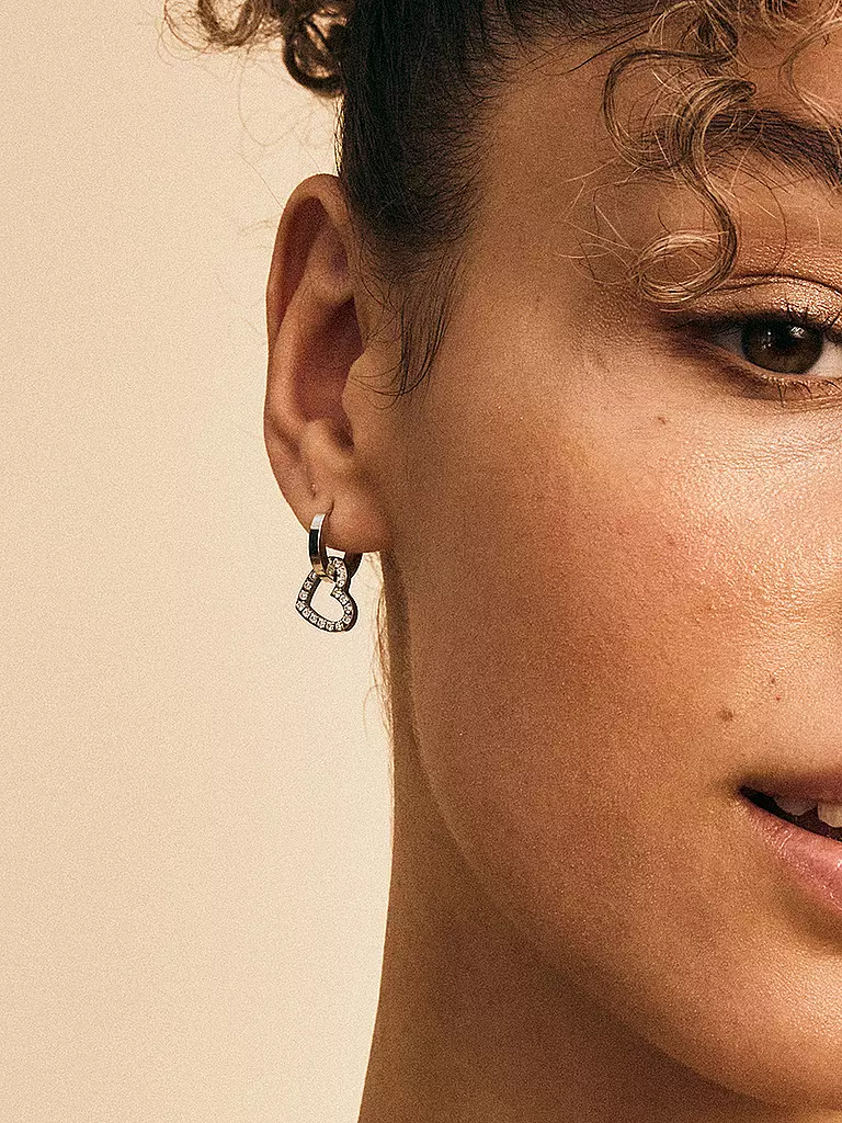 EDBLAD | Pendientes ETERNAL HEART EARRING Steel | Plata