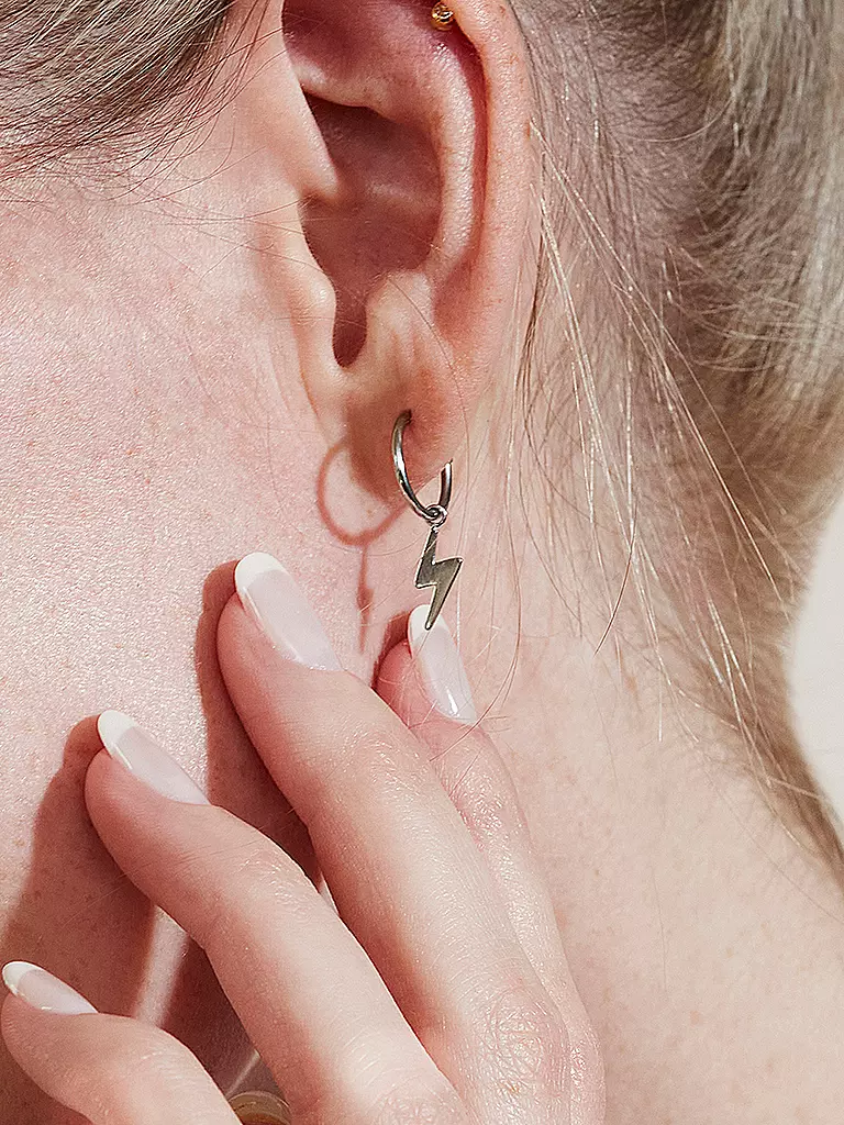 EDBLAD | Pendientes LIGHTNING Steel | Plata