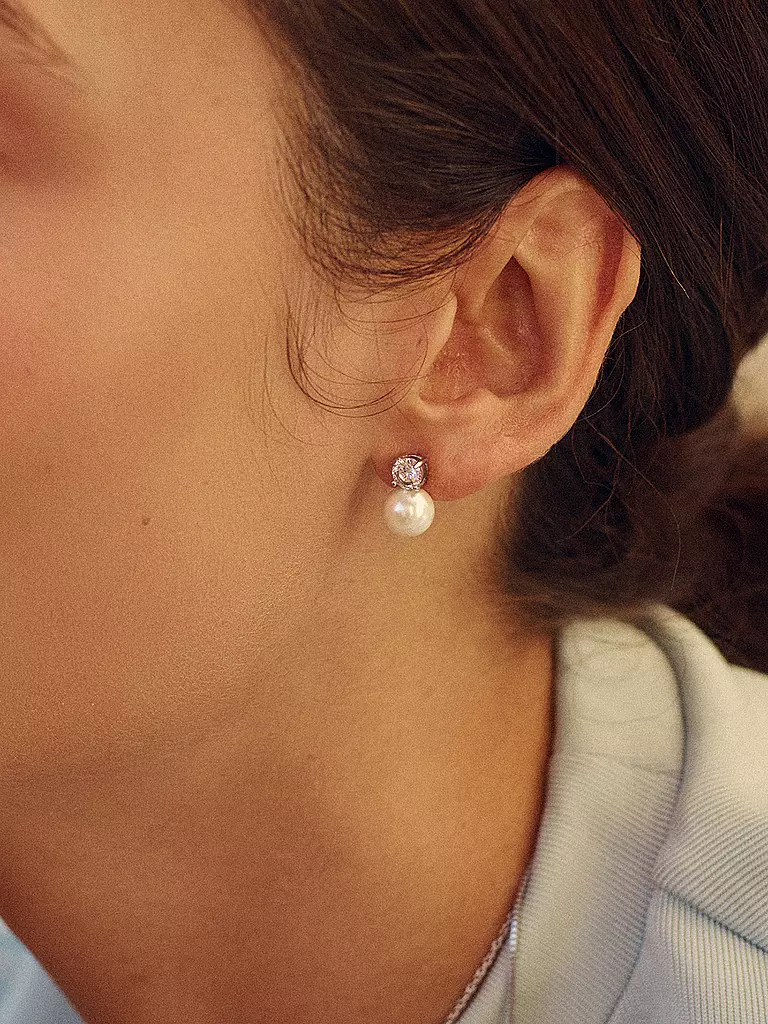 EDBLAD | Pendientes LUNA STUDS Large Steel | Plata