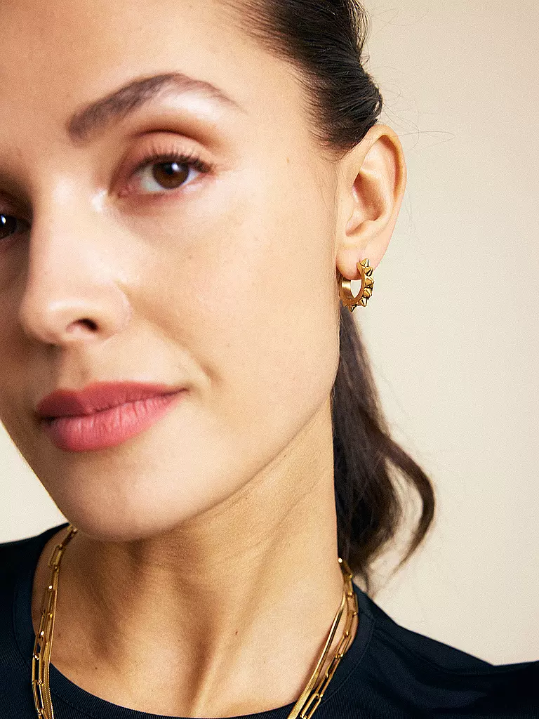 EDBLAD | Pendientes PEAK HOOPS ICON Large Gold | Oro
