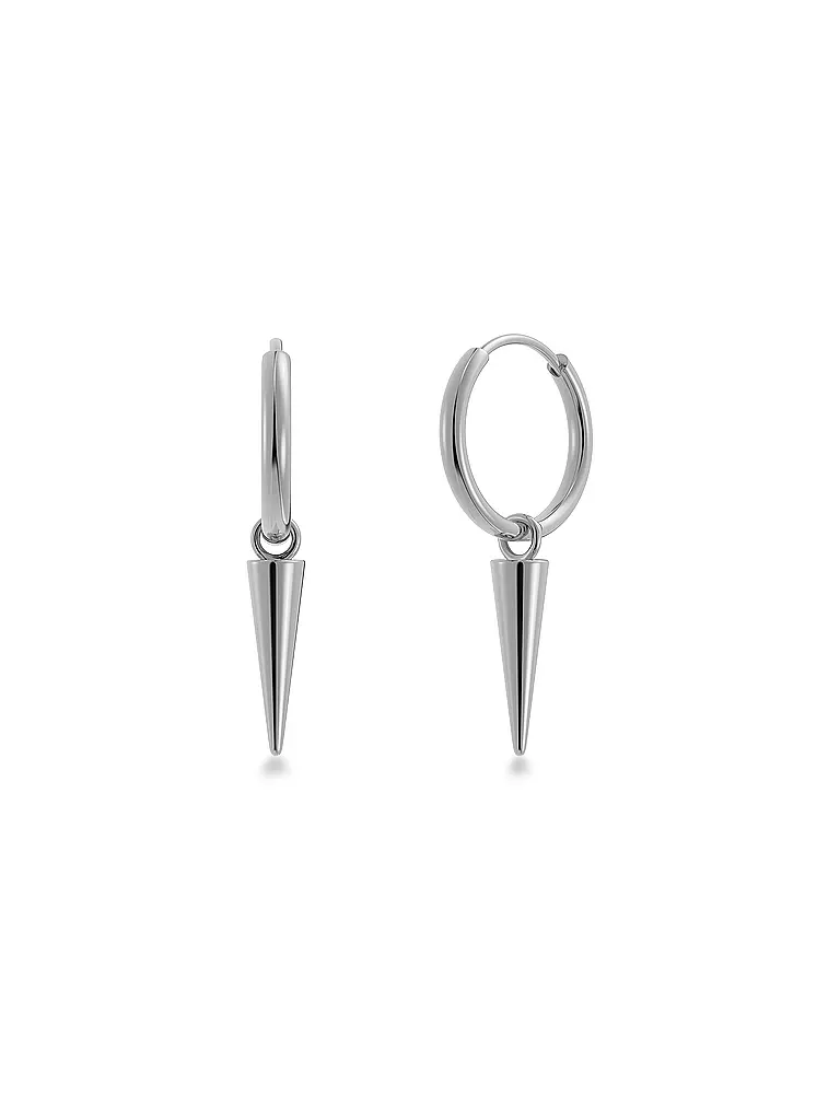 EDBLAD | Pendientes PEAK HOOPS Steel | Plata