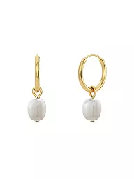 EDBLAD | Pendientes PERLA HOOPS Steel | Oro