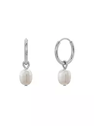 EDBLAD | Pendientes PERLA HOOPS Steel | Plata