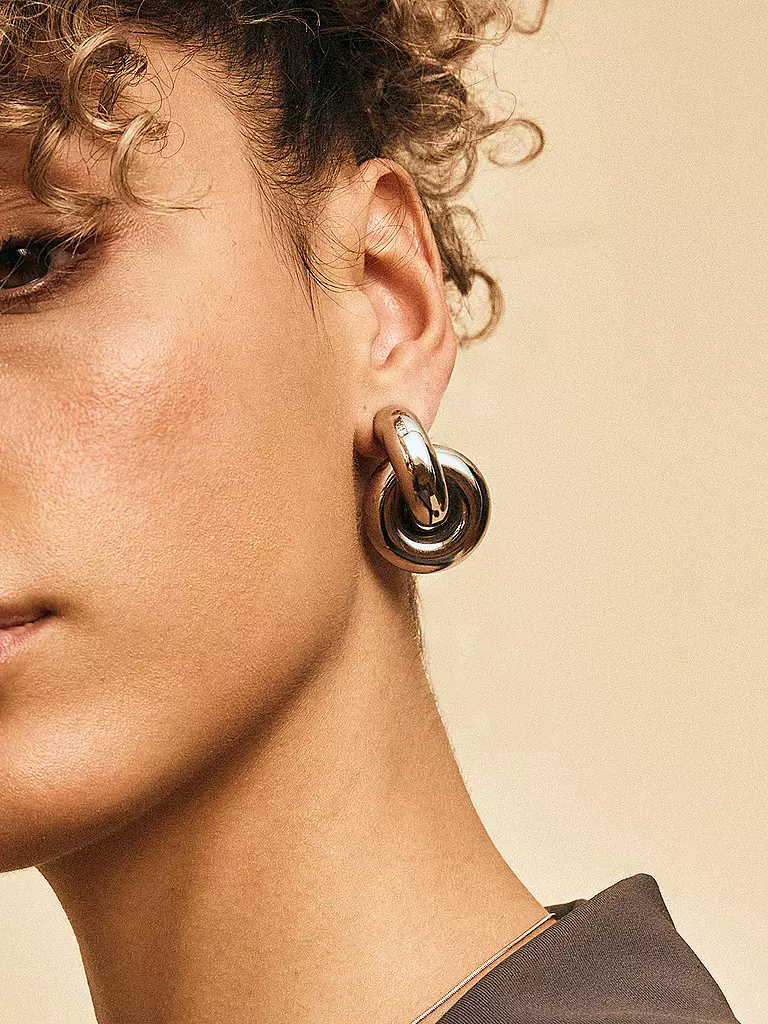 EDBLAD | Pendientes REDONDO STUDS Acero | Plata