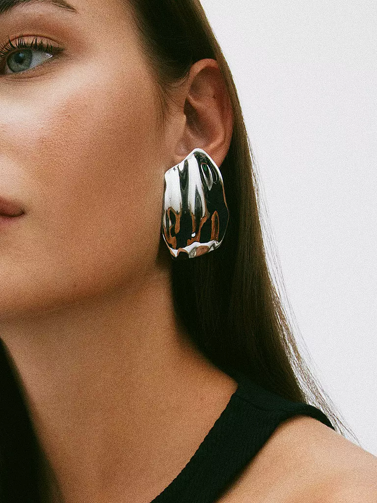 EDBLAD | Pendientes TIDAL Large Steel | Plata