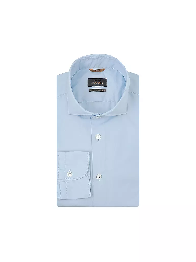 EDWARD COPPER | Hemd Tailored Fit | Azul claro