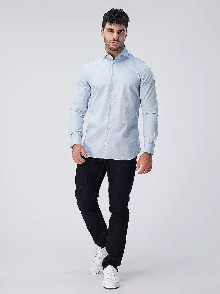 EDWARD COPPER | Hemd Tailored Fit | Azul claro