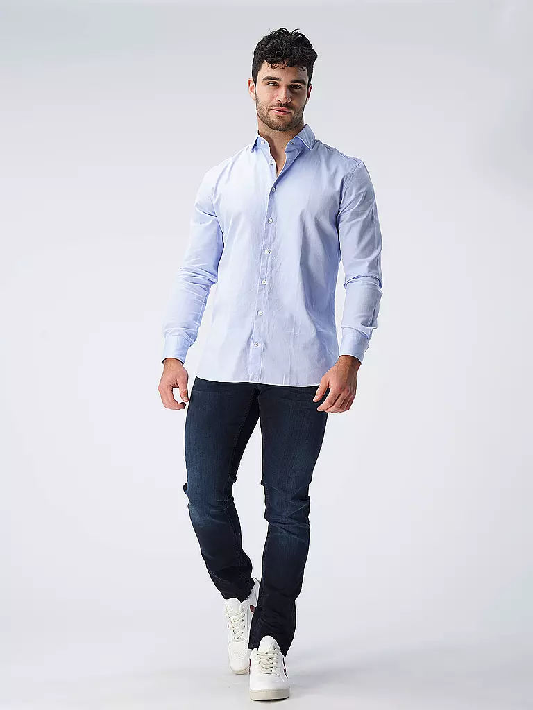 EDWARD COPPER | Hemd Tailored Fit | Azul claro