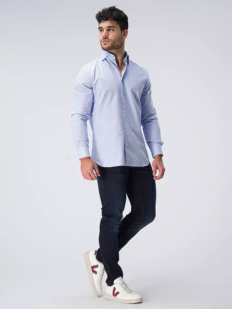 EDWARD COPPER | Hemd Tailored Fit | Azul claro