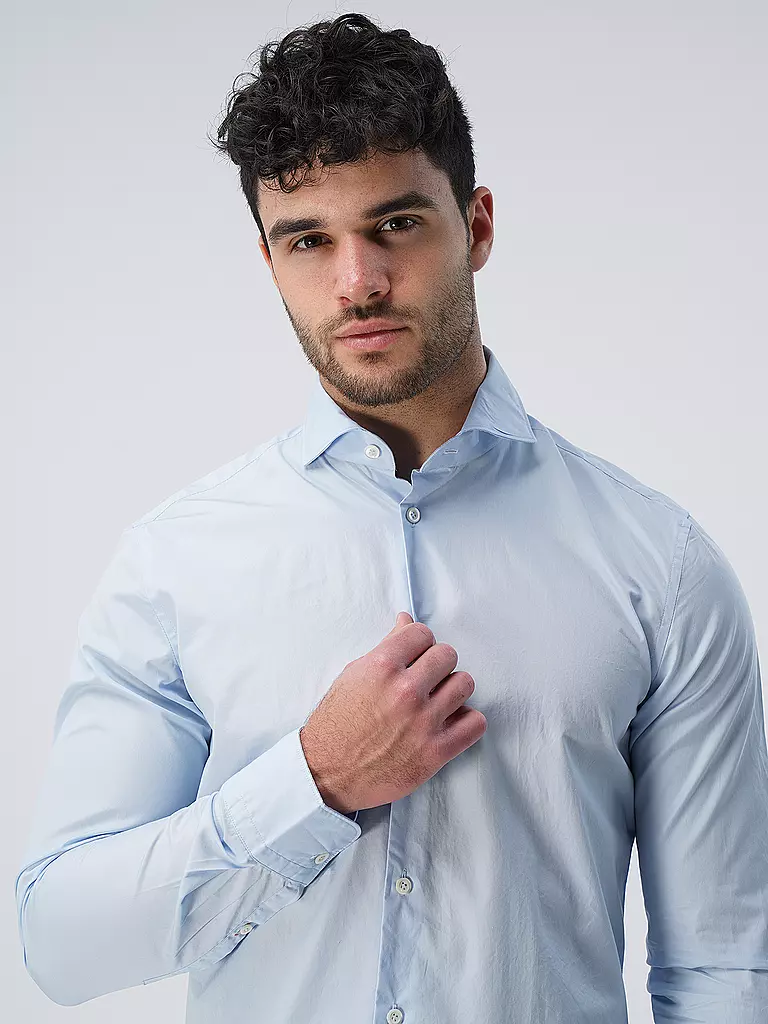 EDWARD COPPER | Hemd Tailored Fit | Azul claro