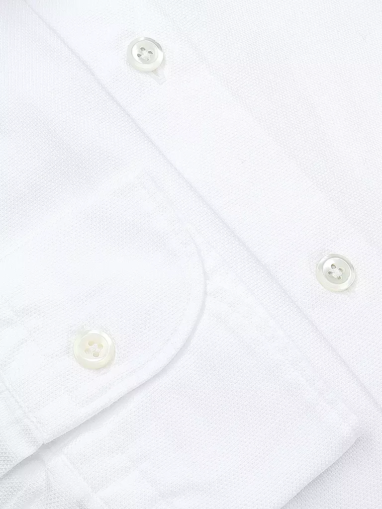 EDWARD COPPER | Hemd Tailored Fit | Blanco