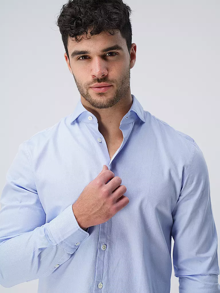 EDWARD COPPER | Hemd Tailored Fit | Azul claro