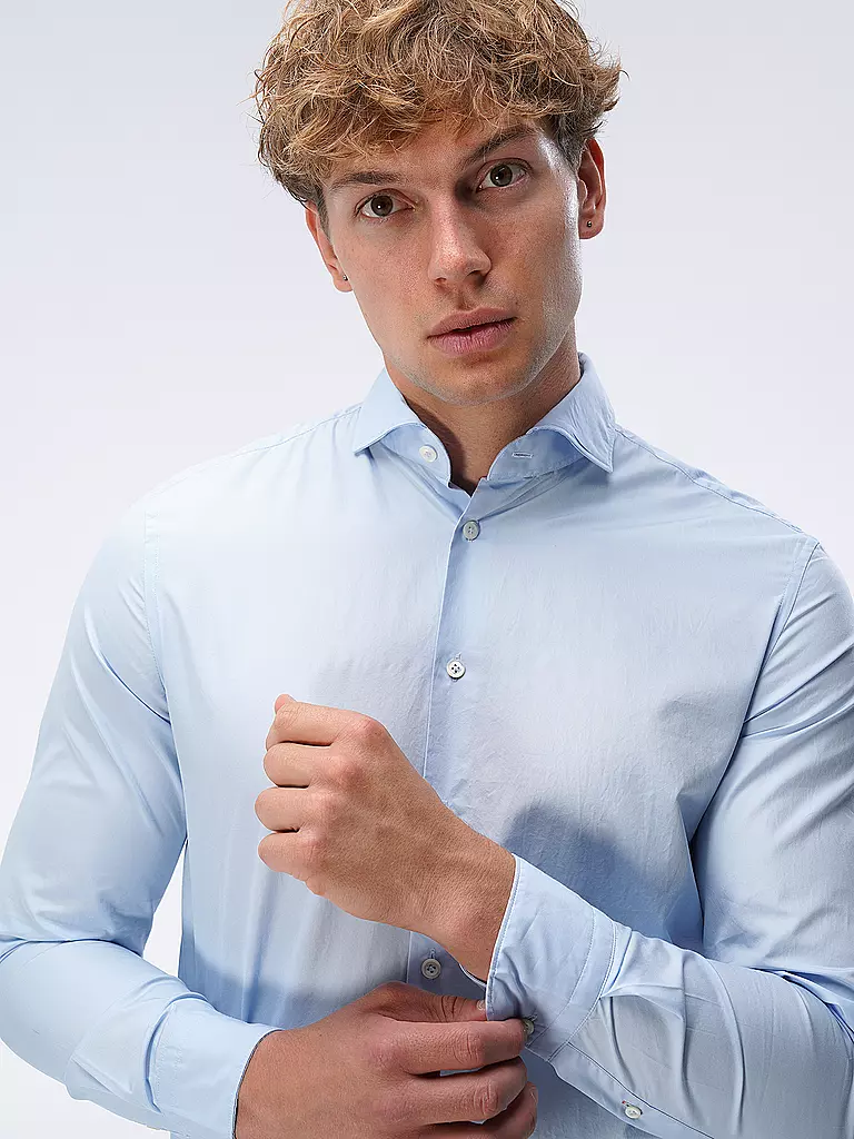 EDWARD COPPER | Hemd Tailored Fit | Azul claro
