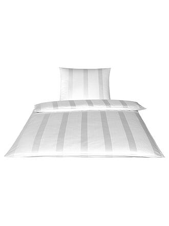 ELEGANTE | Ropa de cama de damasco Metropolis 70x90cm/140x200cm Blanco
