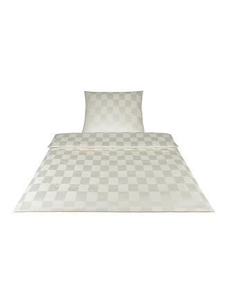 ELEGANTE | Ropa de cama de damasco " 70x90cm/140x200cm (Crema)