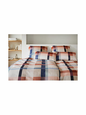 ELEGANTE | Ropa de cama de satén 70x90cm/140x200cm NIGHT GARDEN Terra