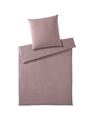ELEGANTE | Ropa de cama de muselina Smooth 70x90cm / 140x200cm Blush / Rosa Antiguo