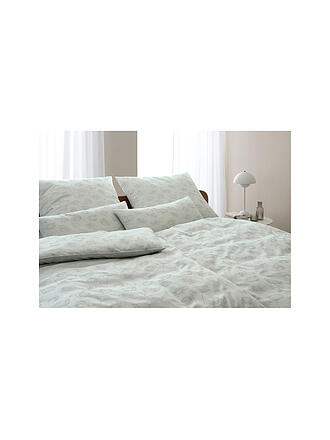 ELEGANTE | Ropa de cama de damasco POPPY 70x90cm/140x200cm Verde pastel