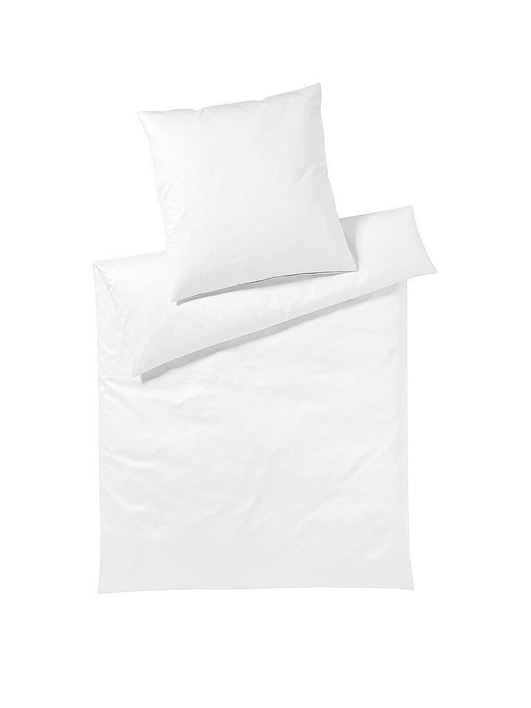 ELEGANTE Ropa de cama de punto Jersey SOLID 140/200CM Blanco blanco