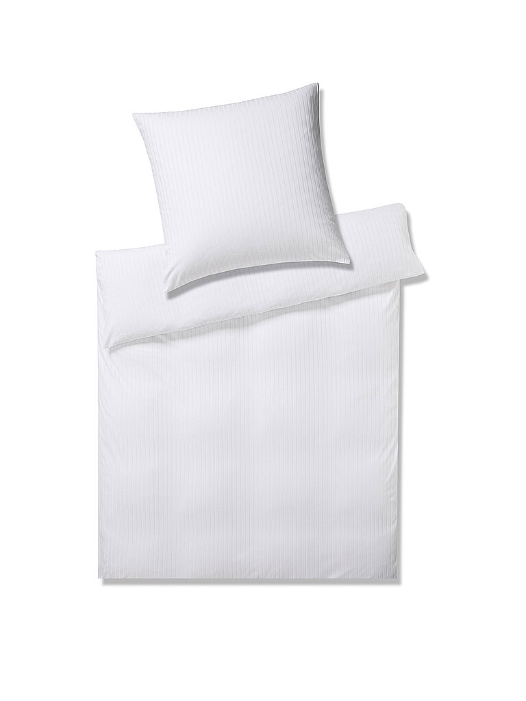 ELEGANTE Juego de cama de punto Jersey SOLID 70x90cm / 140x200cm Blanco blanco