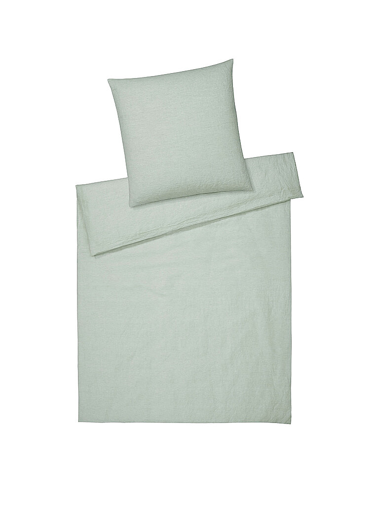 ELEGANTE Ropa de cama de mezcla de lino 140x200cm BREEZE Pistacho verde